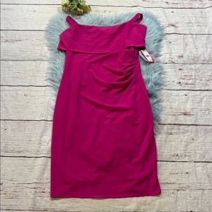 NWT Nordstrom Marina Fuchsia Dress sz 12
